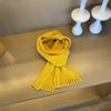 Windproof Neck Warmer Tassel Scarves Bib New Knitted Scarf  Autumn and Winter