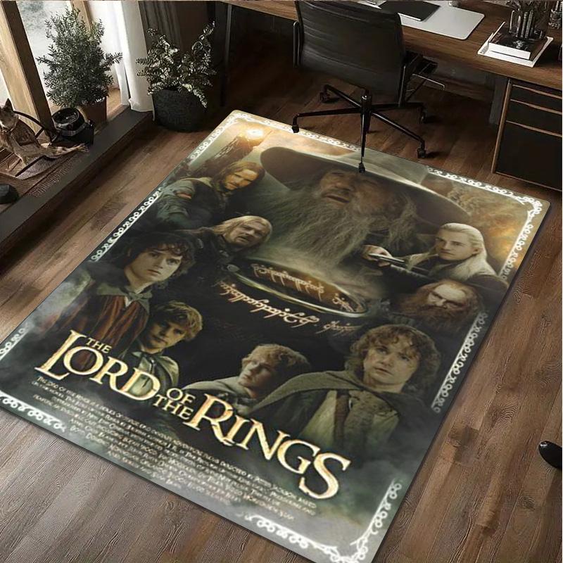 The Lord Of The Rings Carpet Office Decorative Carpet For Living Room Bedroom Door Mat Floor Rug Computer Chair Area Rug