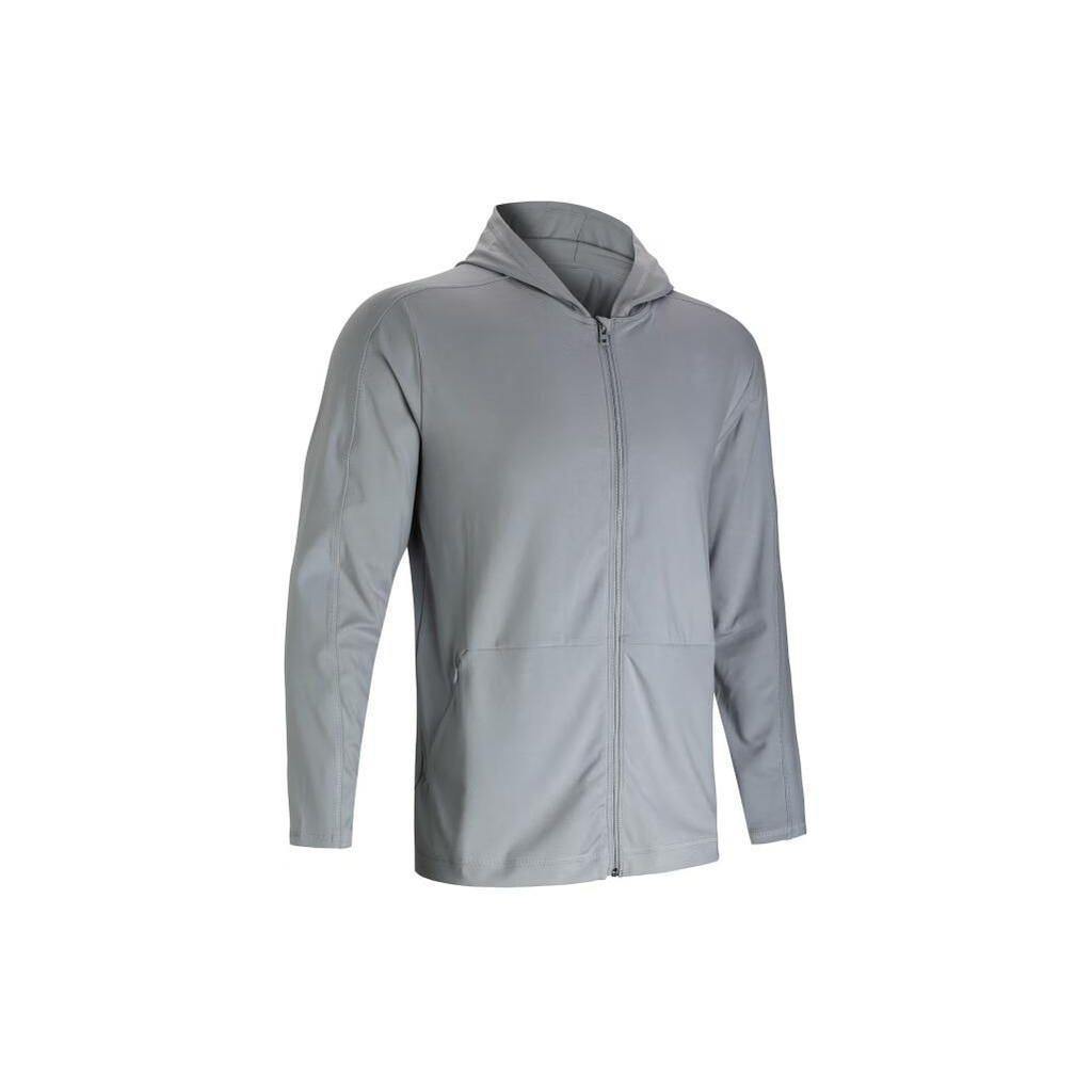 Under Armour Meridian Solid Color Hooded Training Jacket Men Jacket Gray 1379674-011
