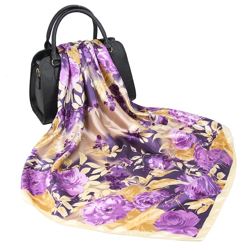 High-quality Luxurious Silk Scarves Headband Scarfs Neck Scarf For Women Chain Silk Scarf Women's Decorative Shawl