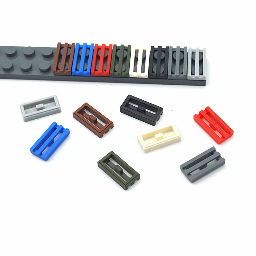 150 шт. Решетка радиатора 1x2 DIY Enlighten Block Совместимый с 30244 Собираемые части Переключатель Защелка MOC Кирпичики