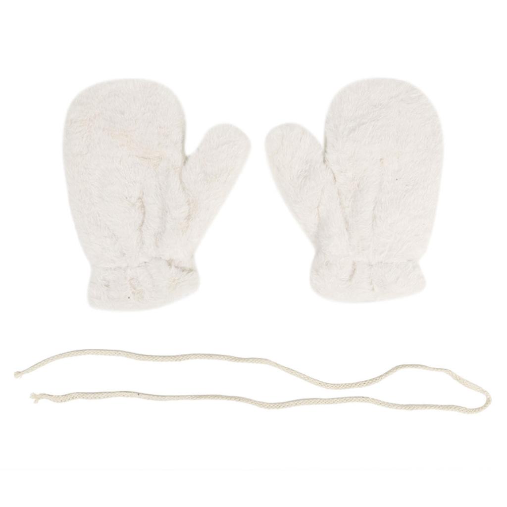 Зимние Утепленные Плюшевые Уличные Пушистые Перчатки Мягкие Перчатки с Полным Пальцем Женские Теплые Меховые Пушистые Варежки Защита от Холода Бархатная Подкладка Варежки