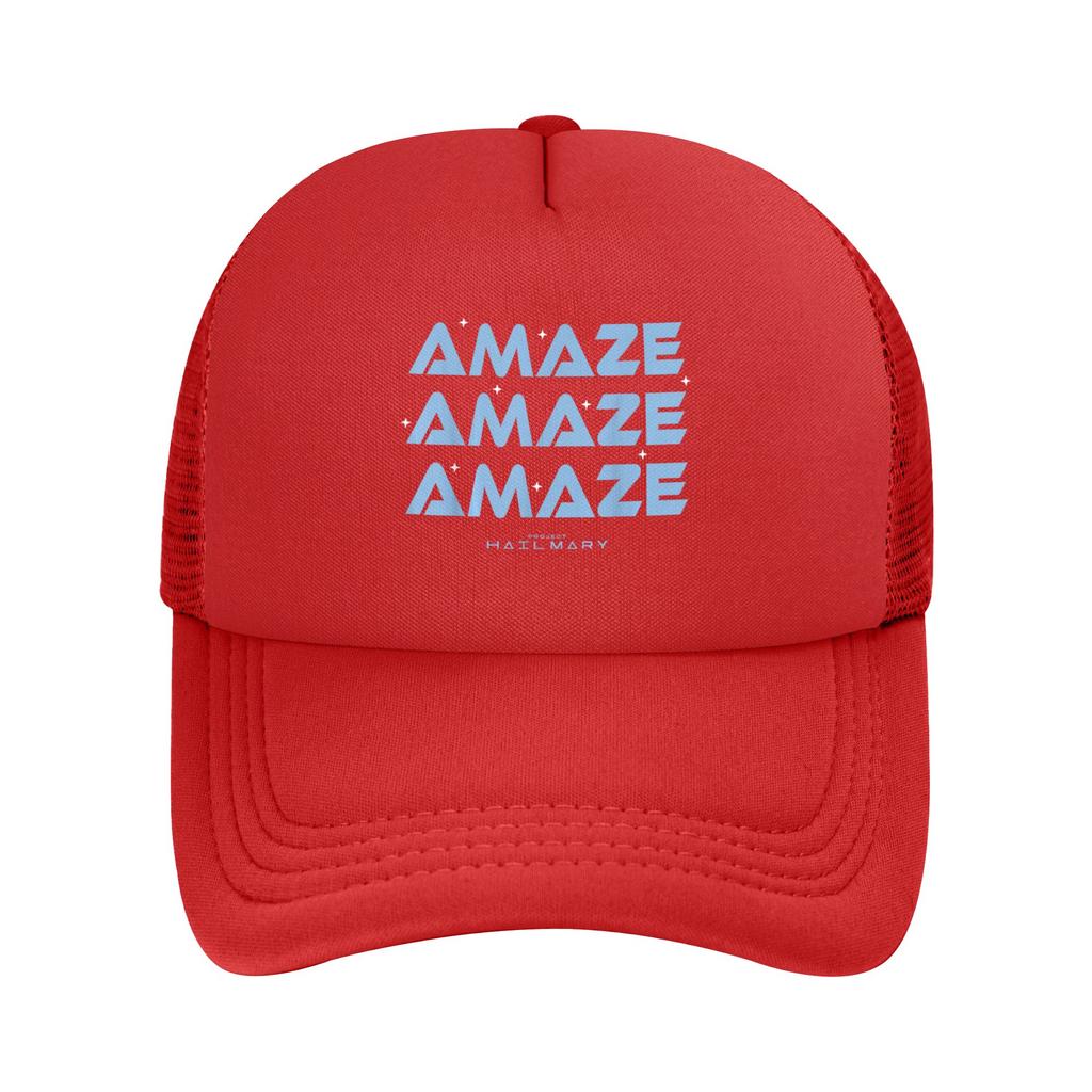 Project Hail Mary Amaze Amaze Amaze Trucker Caps Sport Hat Sun Caps Sun Hats Adjustable Snapback Caps Mesh Baseball Cap Summer