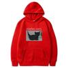Unisex Vintage Cat Print Hooded Sweatshirt With Kangaroo Pocket Casual Long Sleeve Pullover