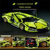 Зеленый Бык Lamborghini Автомобиль из Строительных Блоков Игрушка (1280 шт.)
