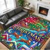 Christmas Printed Square Area Rug Soft Non Slip Floor Carpet For Bedroom Holiday Gift