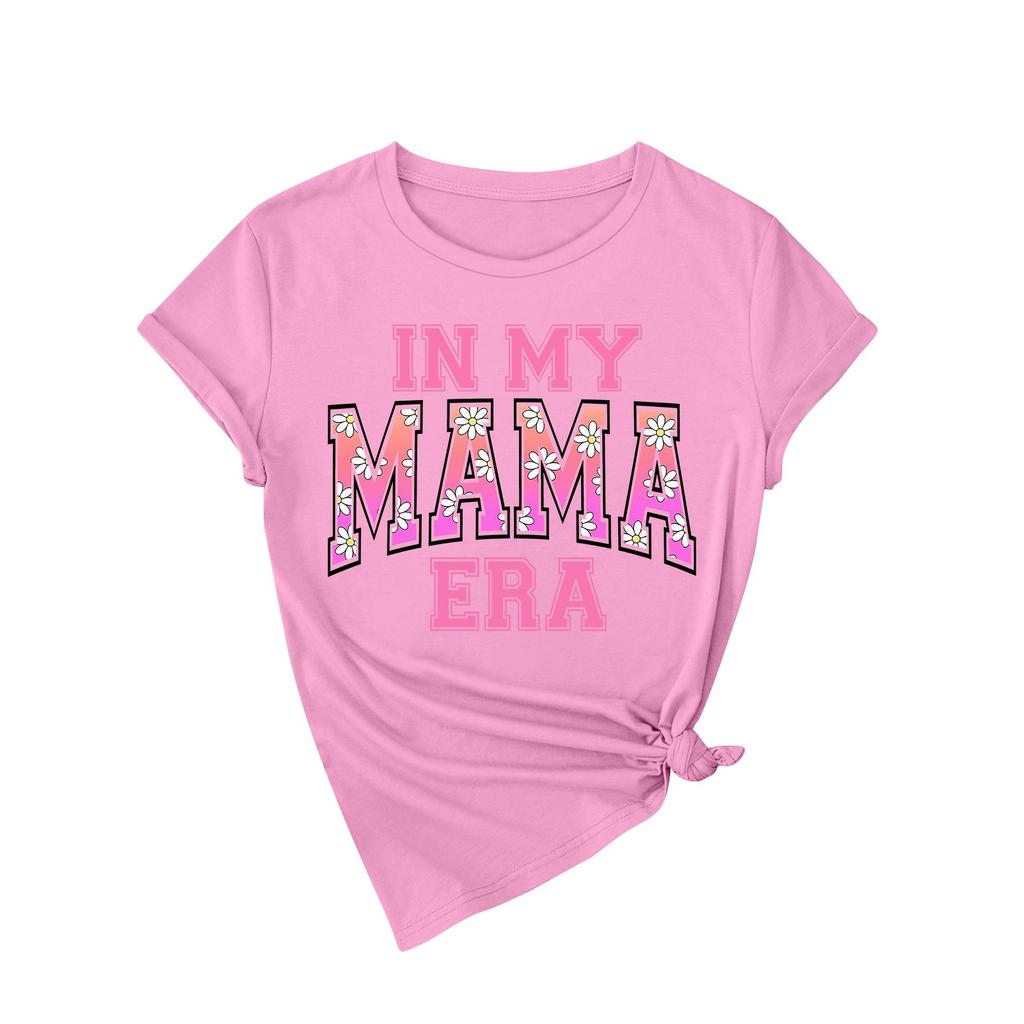 Футболка свободного покроя унисекс с круглым вырезом и принтом