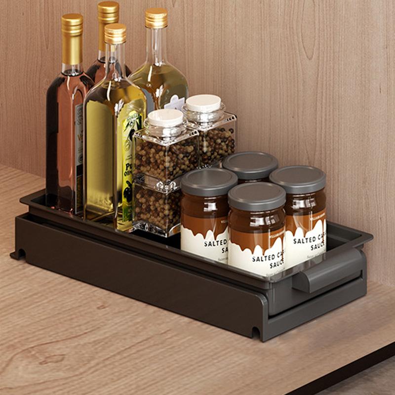 Удобная кухонная полка, 1 шт., сушилка для посуды, встроенное выдвижное хранилище для кухонных принадлежностей, многофункциональное