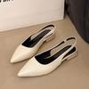 Luxury Elegant Patent Leather Pointed Toe Women Pumps Elegant Low Heels Sandals Casual Dress Street Style Shoes