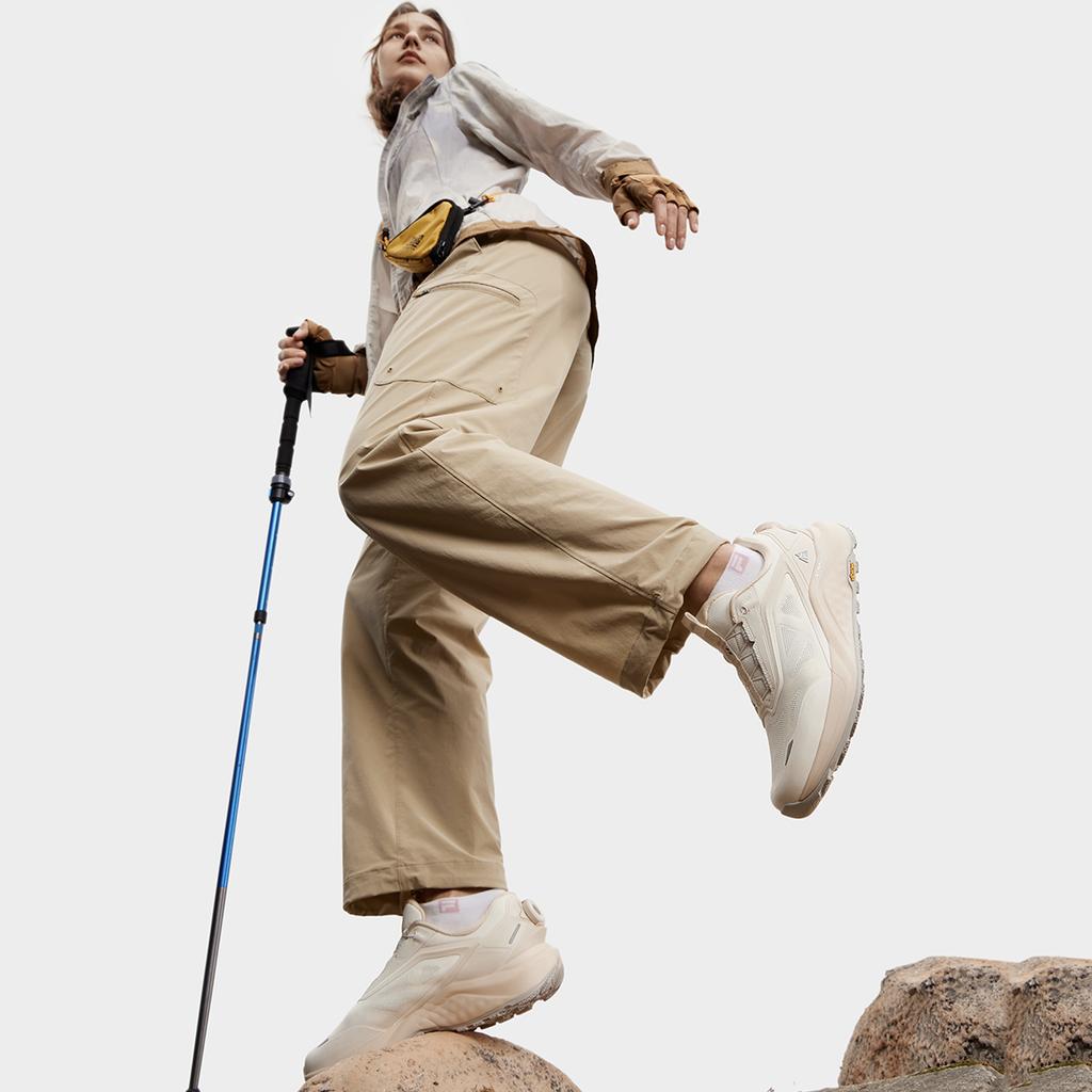 Fila Boa Wolf 2+ Minimalist Versatile Mountain Series Slip-On Durable Breathable Low-Top Outdoor Functional Shoes Women Shoes White A12W431204FSB