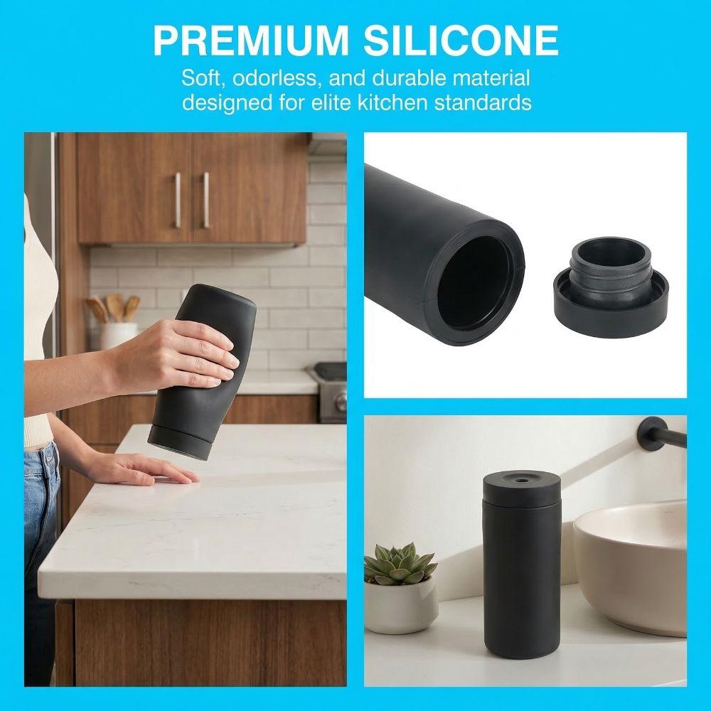 240ml Soap Dispenser Refillable Divided Bottle Container Squeeze Bottle Essential Oil