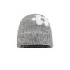 Knit Hat For Women With Colorblock Pattern Warm Windproof Winter Accessories