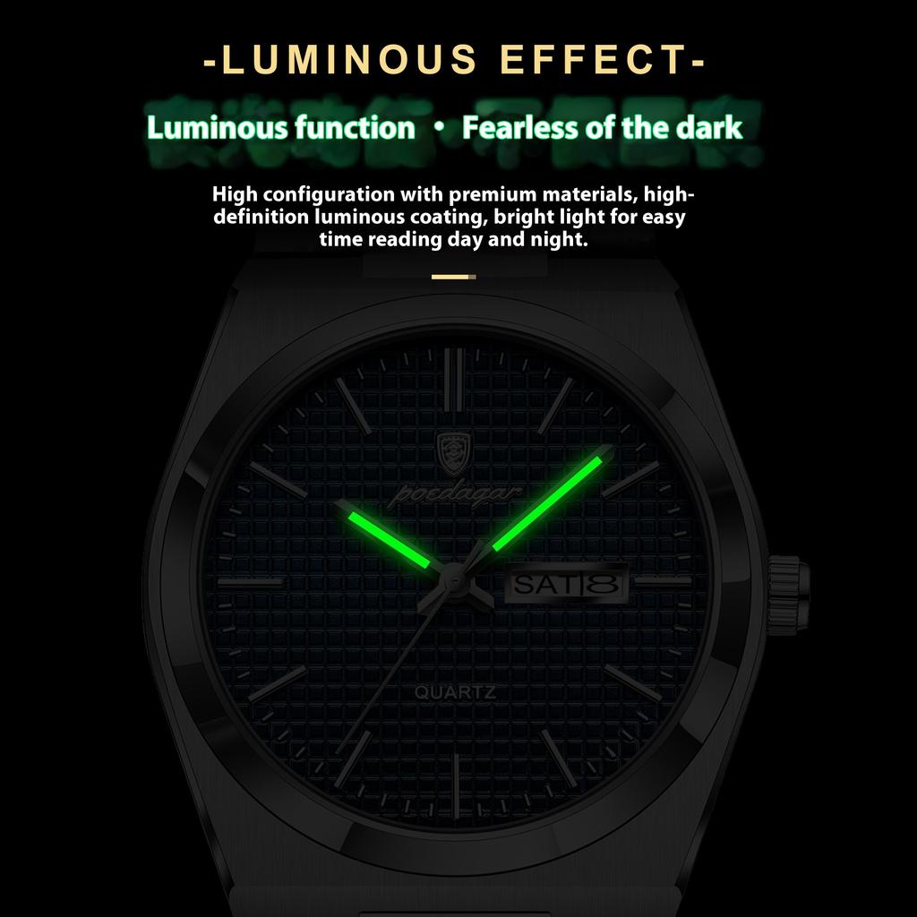 Топ Бренд Ультратонкие Роскошные Мужские Часы Водонепроницаемые Светящиеся Кварцевые Часы