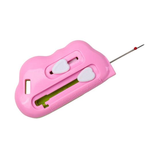 Магнитная направляющая для шва 3 в 1 Многофункциональная направляющая для шитья со шкалой, нитевдеватель для иглы, распарыватель швов, направляющая для шва, подгибатель для швейной машины