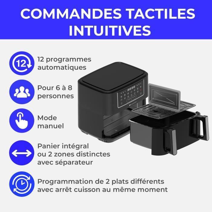 Friteuse à air sans huile - CONTINENTAL EDISON - CEFR2400TB - 2600 W - 10,5 L - Noir