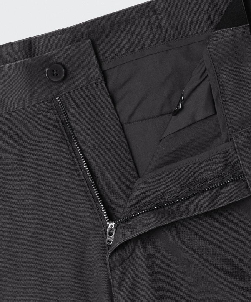MUSINSA STANDARD Regular Fit Hidden Elastic Waist Chino Pants [Dark Gray]