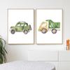 Настенный постер с игрушечной машинкой из мультфильма, автомобиль для мальчика, художественный принт, детская картина на холсте, скандинавские настенные панно для детской комнаты, украшение дома