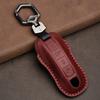 Genuine leather Protector For Porsche New Cayenne Panamera 911 992 Taycan Key Case Cover Fob