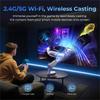 ETOE Проектор Starfish Plus со встроенным Google TV, вращение на 140°, автоматическая настройка экрана и сенсорный ночник