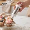 Cupcake Frosting Decorator Stainless Steel Cake Icing Dispenser Set, Reusable Baking Tools with Scraper And Detachable Replaceable Nozzles,