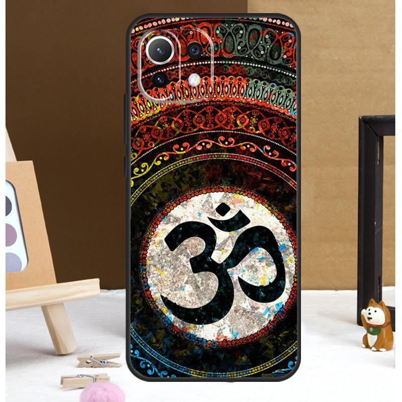 Aum om Namaste Symbol Zen Yoga Case For Xiaomi 13T 14 Pro 11T 12T 12 13 Lite POCO X6 X3 X4 X5 F5 Pro F3 M5s M6 Pro Cover