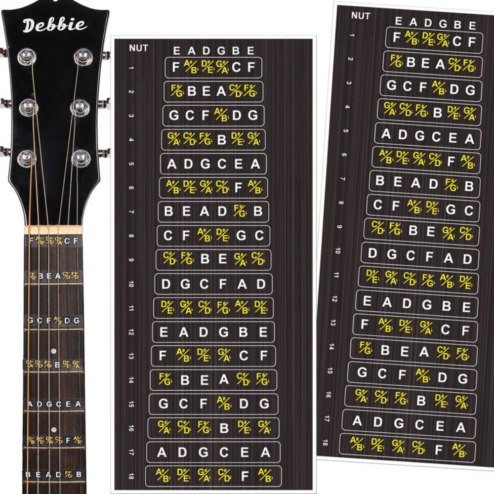 Learning Accessories Guitar Fretboard Stickers Practical Note Stickers New Label For Kids
