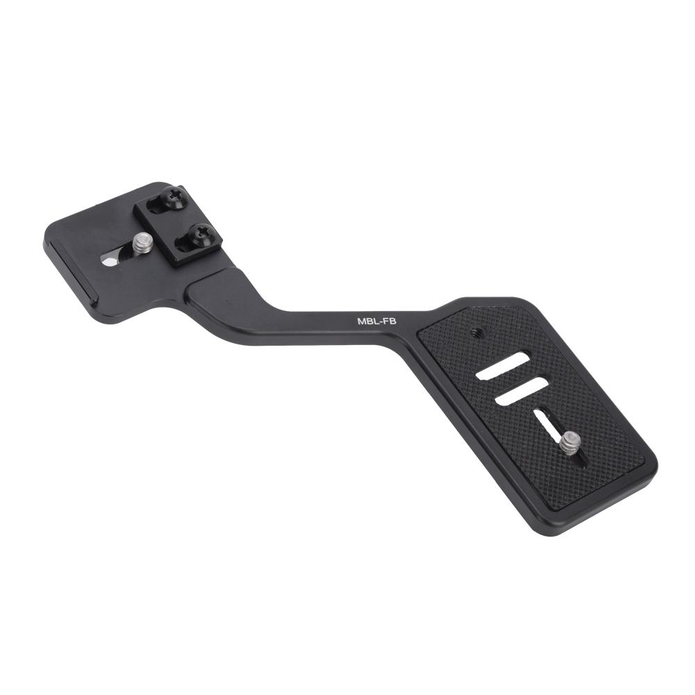 Aluminium Alloy Camera Flashlight Tripod Bracket with Dual 1 4in Screw for DSLR Stand Shooting