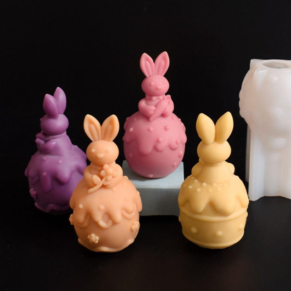 Силиконовая форма для пасхального кролика, жаропрочный инструмент для изготовления свечей, портативная форма для шоколада, подарки