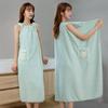 New 2024 Summer Bath Skirt Robe for Women - Soft and Absorbent Cotton Towel Wrap