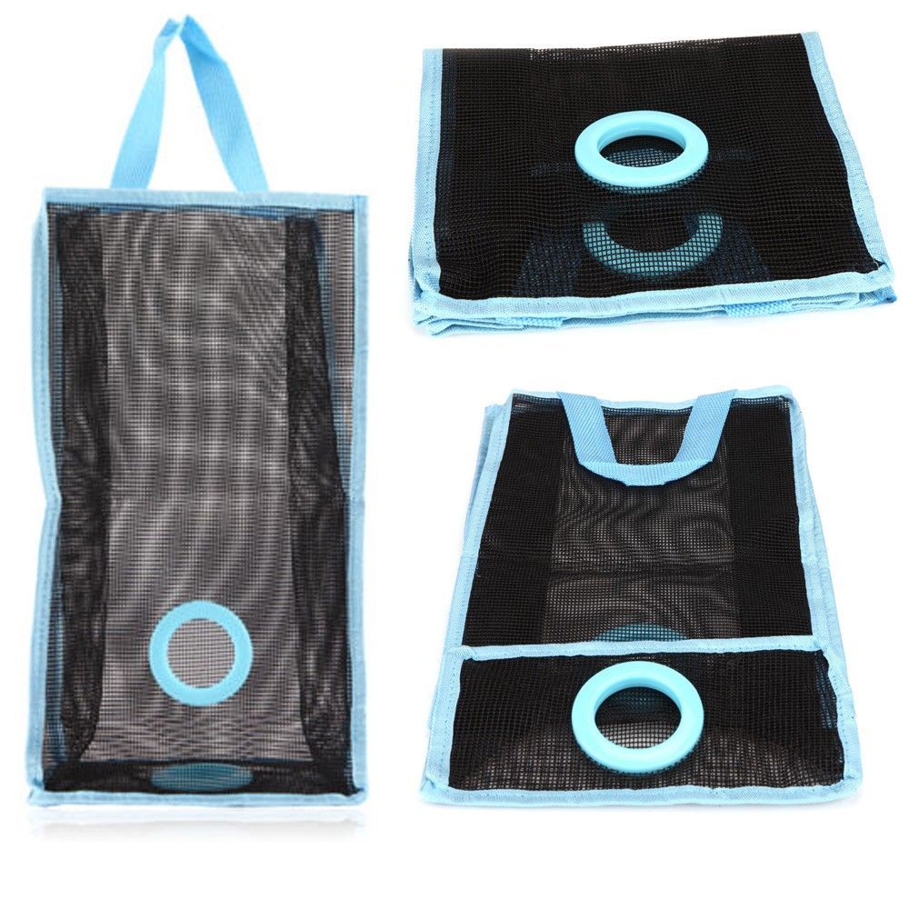 New Organizer Practical Foldable Plastic Breathable Mesh Hanging Holder Garbage Bag Storage