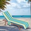 Convenient Lounge Chair Cover, Microfiber Towel for Poolside And Garden Use