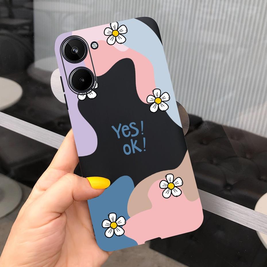 Для Realme 10 2022 Милый Чехол из Желеобразного Силикона с Рисунком Для Realme10 RMX3630 Чехол Realme 10 4G Мягкие ТПУ Чехлы для Телефона