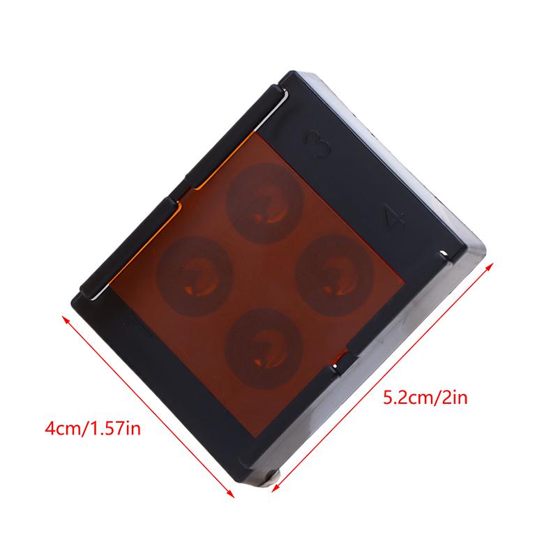 4 отверстия стоматологический затеняющий световой короб композитная смола смешивание скважина светонепроницаемый хранение Хадинг цвет тонирующий футляр стоматологический материал