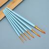 6PCS blue hand grips 6pcs pointed line drawing brushes nylon drawing tools  art craft creation