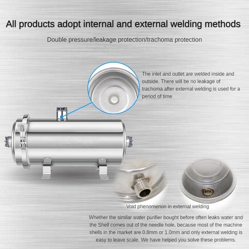 Высокопроизводительный очиститель воды для кухни, фильтр из нержавеющей стали для трубопровода, ультрафильтрация водопроводной воды в сельской местности, машина для прямой питьевой чистой воды