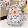 Spacious Lightweight And Kids Backpack With Capybara Design Perfect For Days School