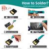 Цифровой дисплей USB паяльник с питанием от USB Быстрый нагрев Беспроводной электрический паяльник С внутренним нагревом с ящиком для хранения