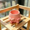 3D Printed Plant Pot Stylish Design Desktop Decoration Novelty Flowerpot  Office