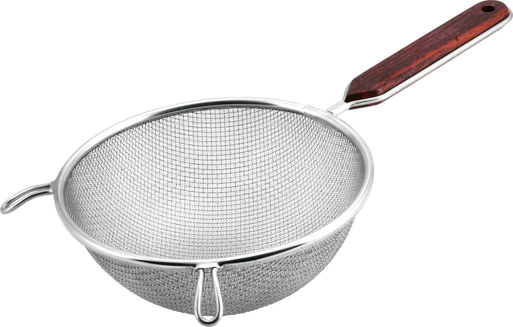 Minexmetal Victory Strainer, 8-inch, Wooden Handle, Double Mesh