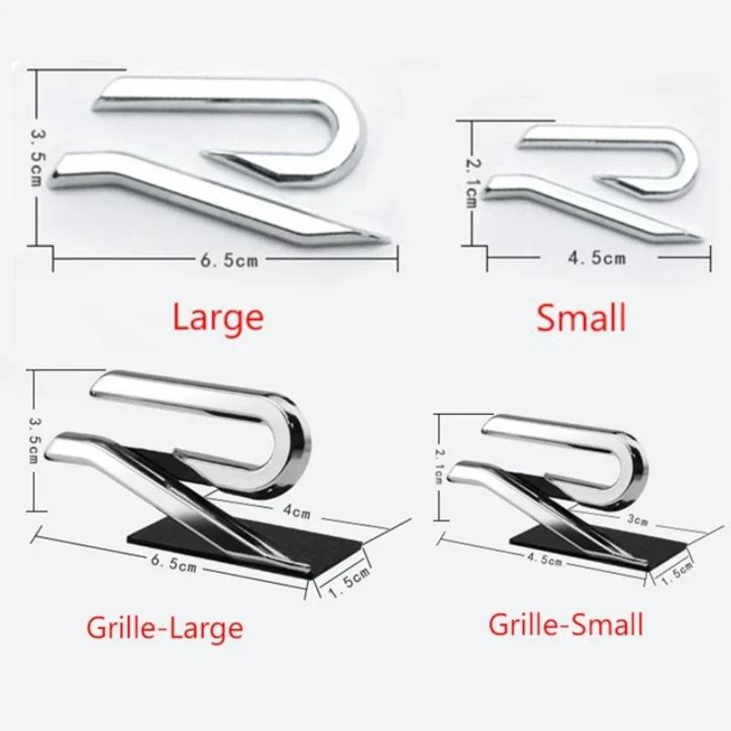 Metal for Volkswagen VW Golf 8 R LINE Beetle Passat Tiguan Jetta Car Front Grille Emblem Stickers Rear Trunk Side Badge Decals zd1