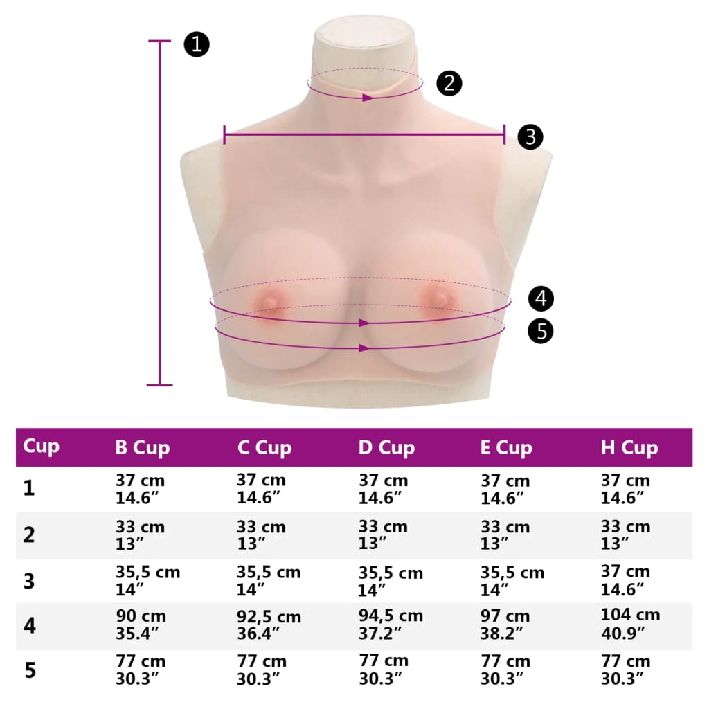 Silicone Breasts European Type Cup Size E