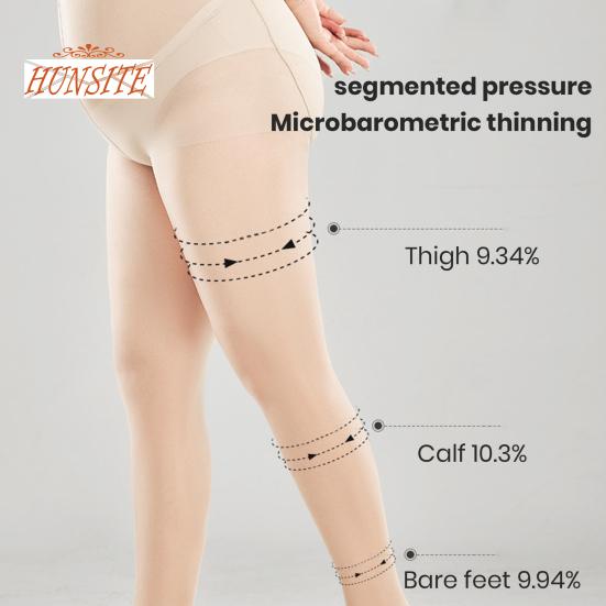 Ультратонкие женские чулки с высокой талией и хорошей эластичностью, бесшовные прозрачные колготки больших размеров с прозрачным дном