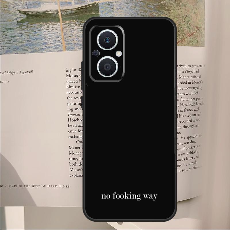 Простой Минималистичный Черный Чехол-Обложка с Цитатой Для OPPO Reno 13F 11F 12F 14F 10 11 12 13 14 Pro 7 8 Lite OPPO Find X6 X5 X8 Pro Чехол