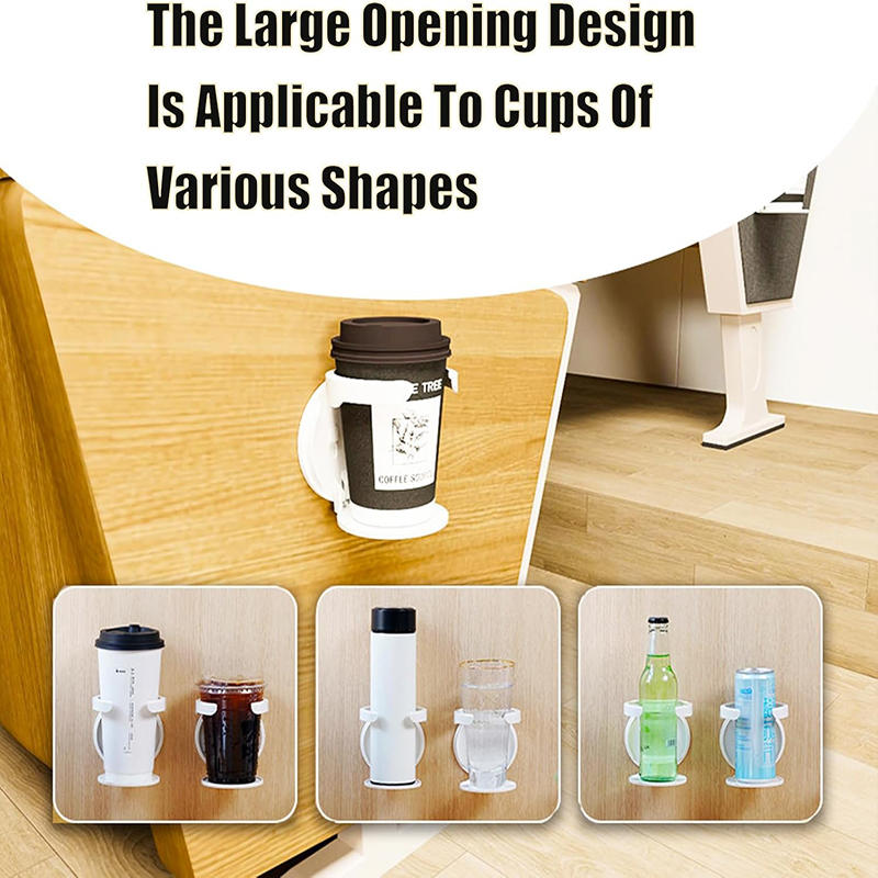 Wall Mounted Cup Holder Drink Holder Versatile Multifunctional Coffee Mup Rack Water Bottle Rack for Dorm Bedroom Family Home