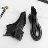 Модные классические мужские челси на толстой подошве, мужские повседневные удобные и модные ботинки с большим носком, ботинки джентльмена, размеры 38-46