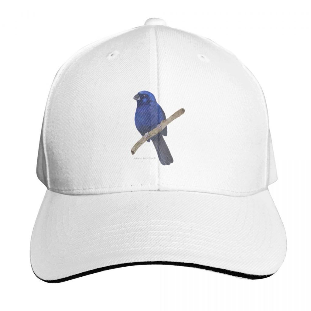 Ultramarine Grosbeak bird Baseball Cap Custom Cap Golf Hat Horse Hat summer hat Caps Women Unisexs
