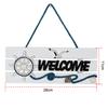 Mediterranean Welcome Doorplate Hanging Pendant Sign Home Store Door Wall Decor