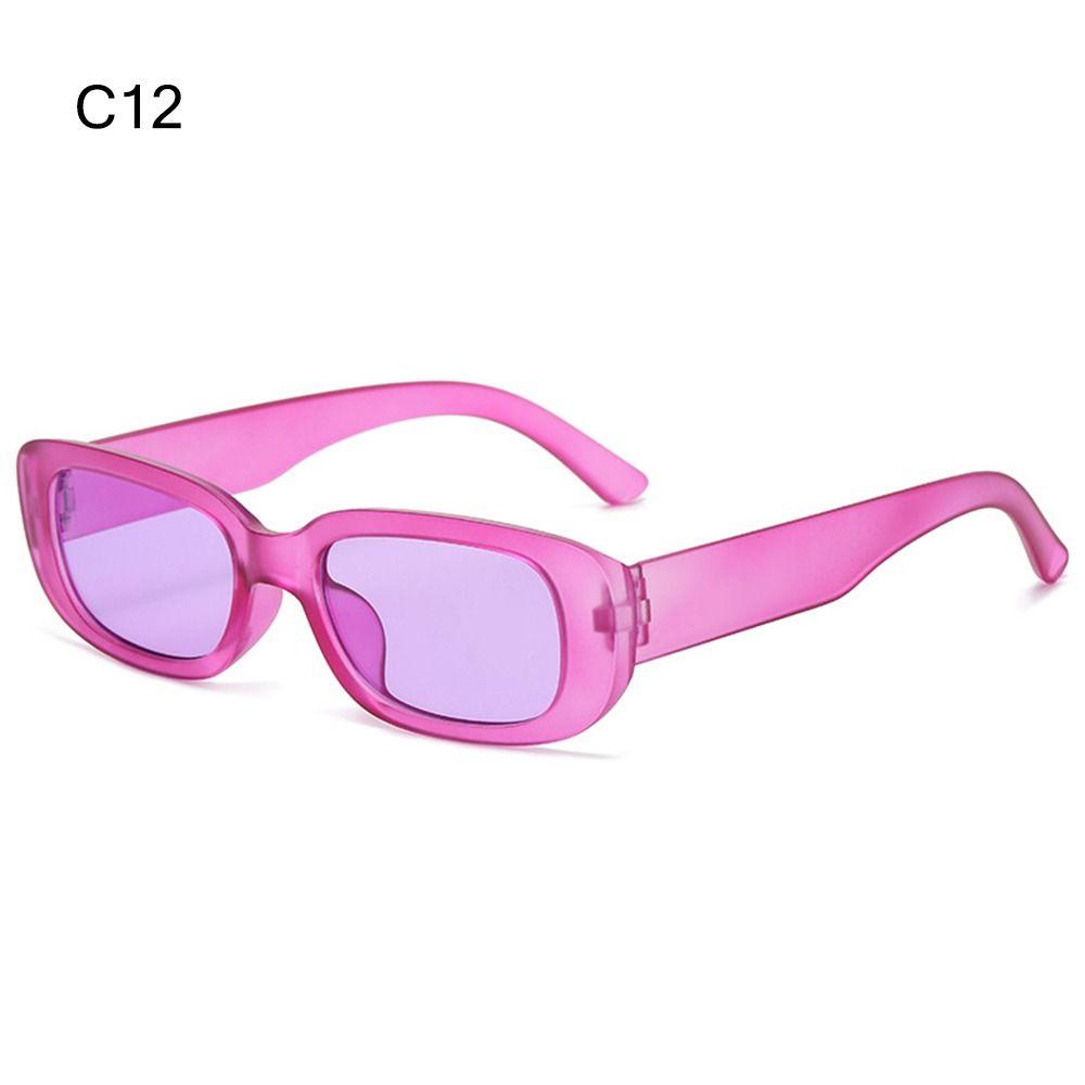 Защита UV400 Y2K солнцезащитные очки конфетного цвета водительские очки прямоугольные солнцезащитные очки для женщин и мужчин