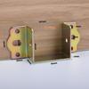 Thickened Bed Hinge with Support Hardware for Furniture - Wooden Square Bar Connector for Bed Frame