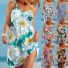 Women's Sleeveless Print Casual Dress Sling Dress Loose Dress Dress